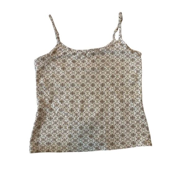 Y2K Vintage Geometric Braided Cami Tank Top Boho Bohemian Hippie Summer Beach - Picture 9 of 14